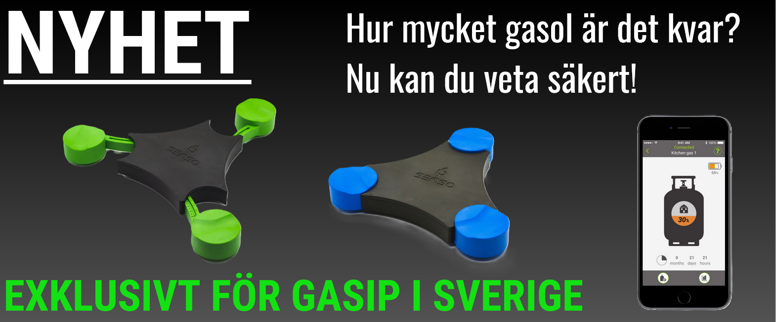 Alltid koll på gasolen – vi testar Senso4s -exklusivt hos Gasip