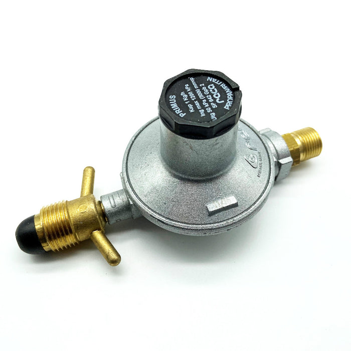 Regulator 500 mbar POL 3/8"V-Gasolregulator-500 mbar-Svensk Gasolflaska-Reduceringsventil-Primuspanna 2410, 2440, 2450, 2460,2470