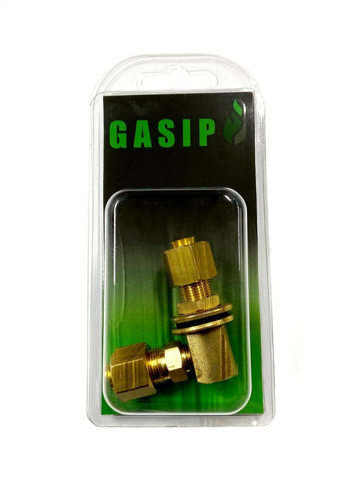 Vinkelgenomföring Rör 8 mm-Gasolkoppling-Koppling Gasolrör-Genomföring Gasolhink