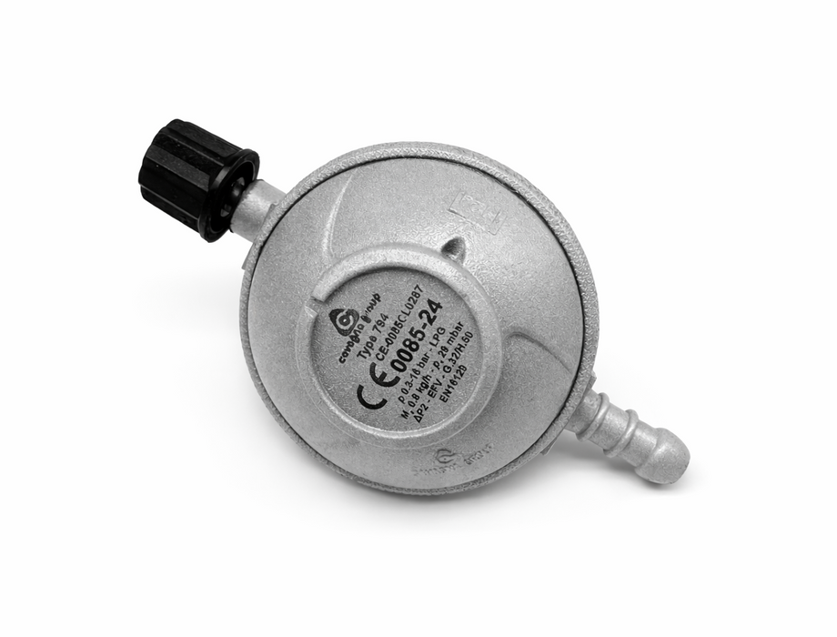 Regulator Camping (M14 x 1,5) - slang 8 mm, 29 mbar