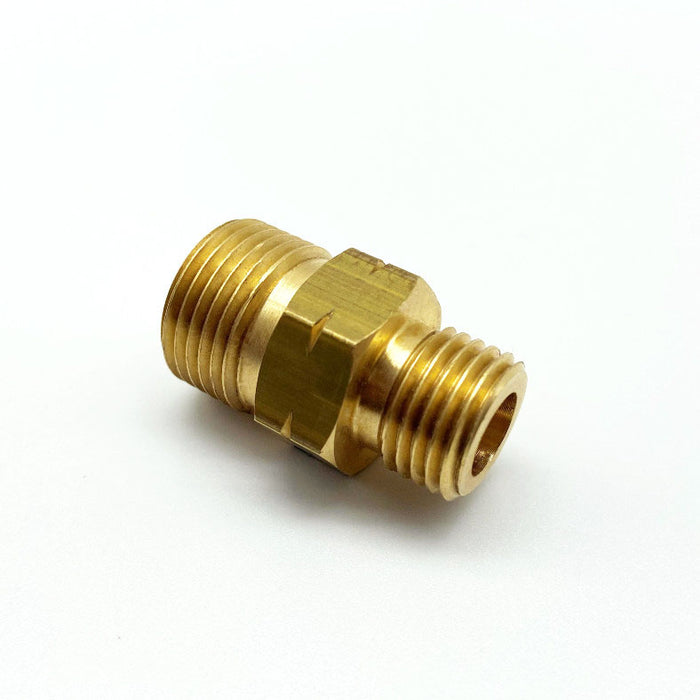 Dubbelnippel 1/4" utv. - 3/8"V utv.