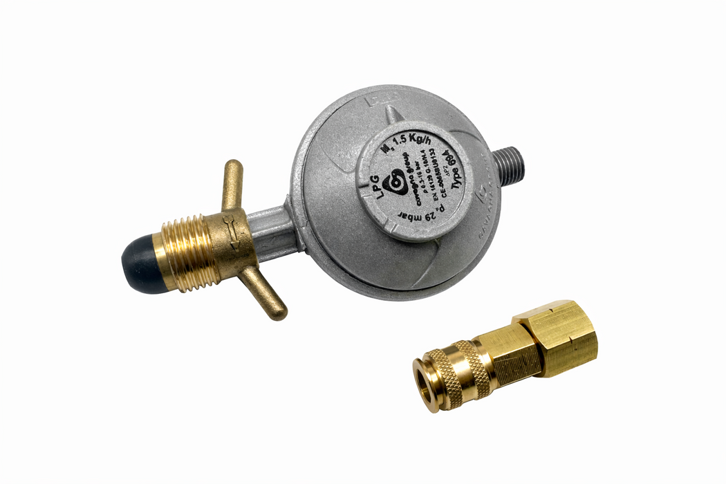 Regulator POL med snabbkopplingsanslutning, 30 mbar
