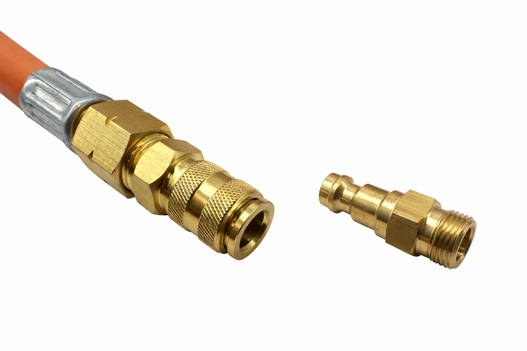 Regulatorset med adapter (Svensk POL-flaska till 7/16-anslutning)