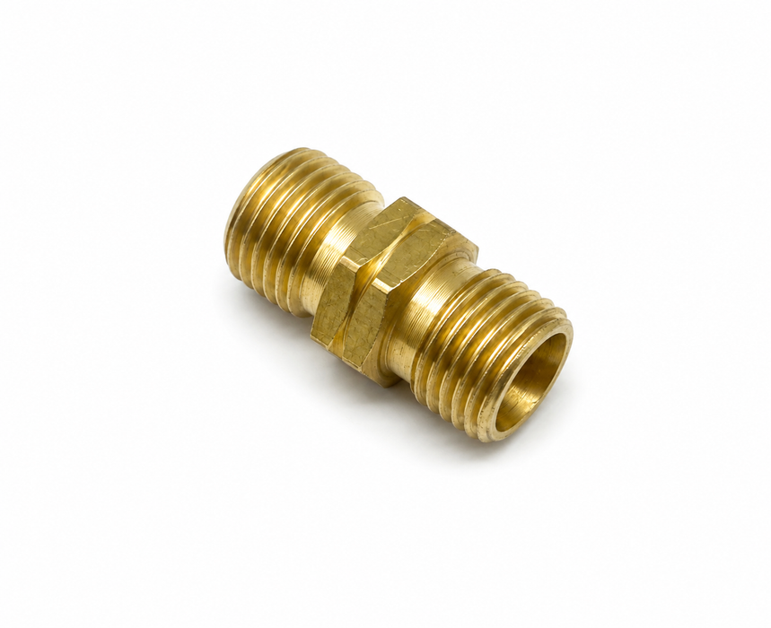 Dubbelnippel 1/4"V utv. - 1/4"V utv.