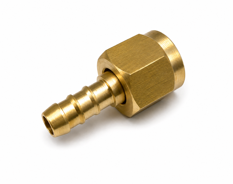 Slangsockel 5/8" UNF inv. - slang 8 mm, konkav