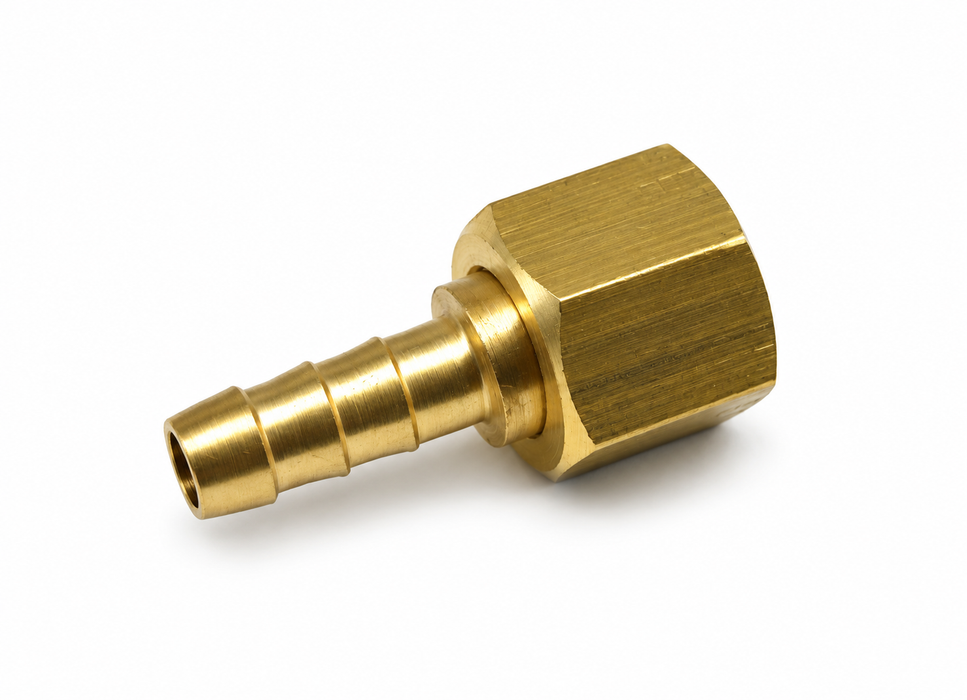 Slangsockel 5/8" UNF inv. - slang 8 mm, konvex
