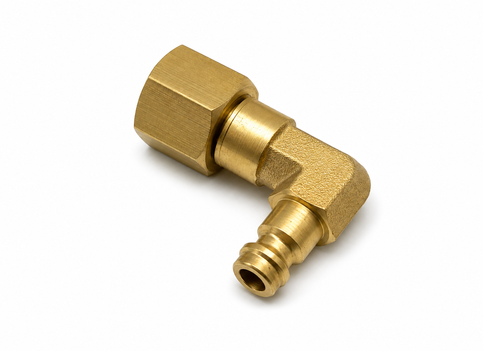 Snabbkoppling Hane - 1/4"V inv. vinklad