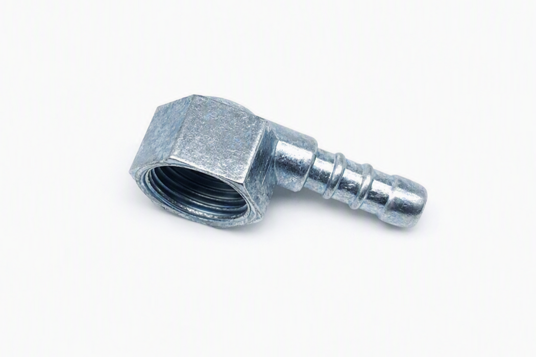 Slangsockel 1/2" inv. - slang 8 mm, vinklad