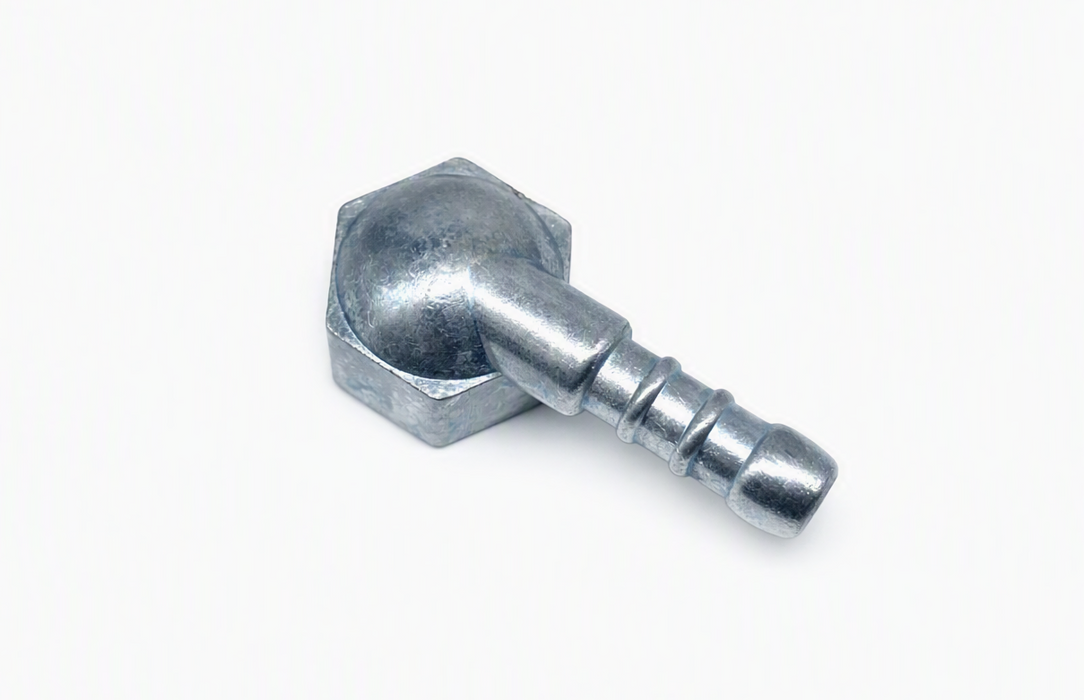 Slangsockel 1/2" inv. - slang 8 mm, vinklad