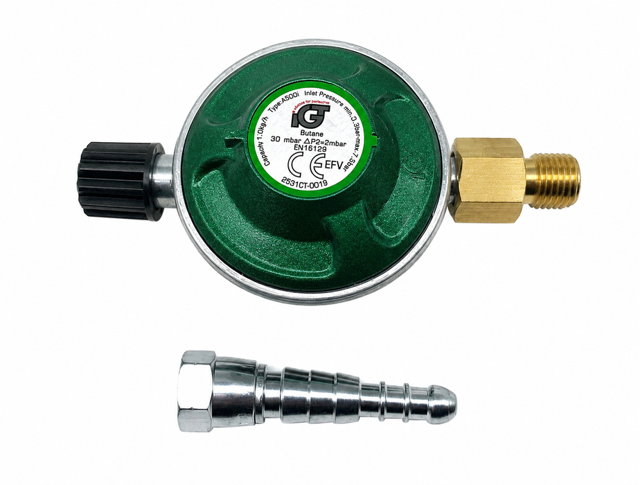 Regulator Camping (M14 x 1,5) - slang 8-11 mm, 30 mbar