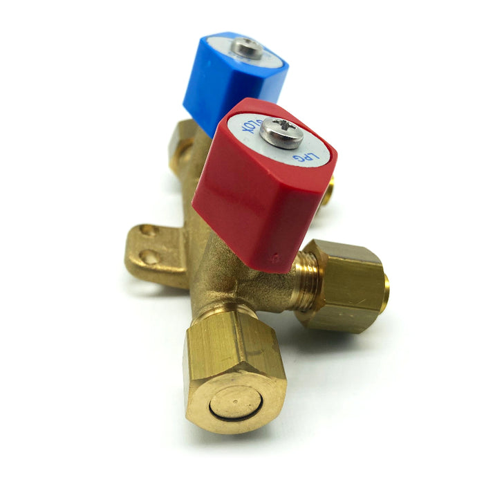 Blockventil 2-vägs snabbavstängning, 8 mm rör M13