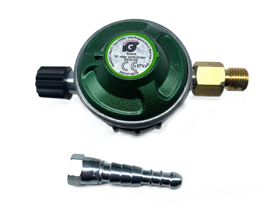 Regulator Camping (M14 x 1,5) - slang 8-11 mm, 30 mbar