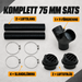 Komplett 75 mm varmluftssats med slangar Y-förgrening utblås och klämmor