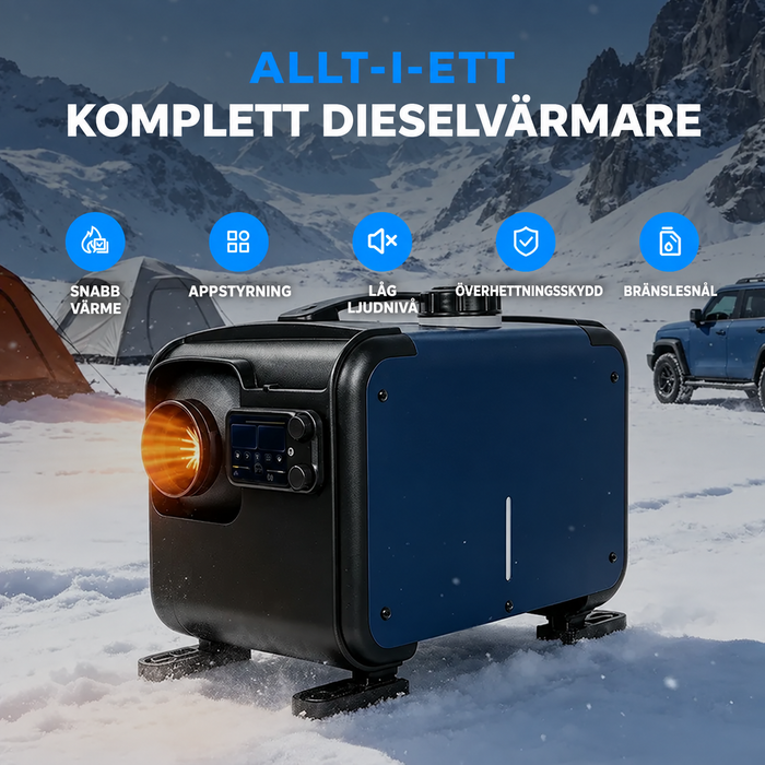 Dieselvärmare 8 KW - WiFi, CO-larm