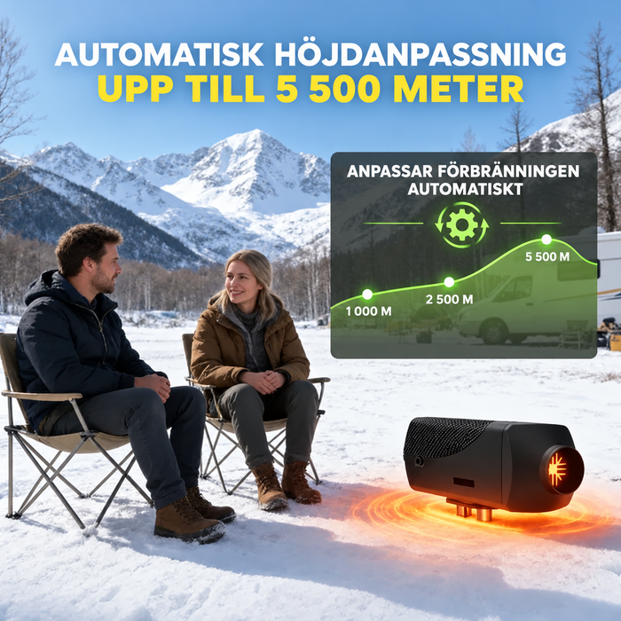 Dieselvärmare 8 kW, WiFi, Bluetooth – 12/24 V