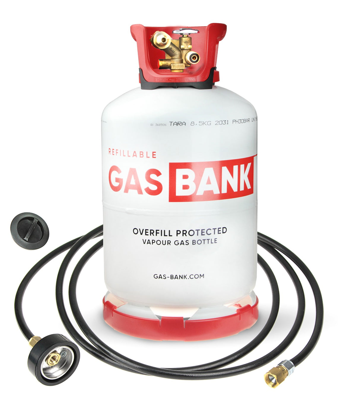 GasBank LS 11 kg - Light steel LPG Refillable Gas Cylinder — Gasip