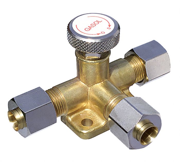 Nålventil T - rör 8 mm