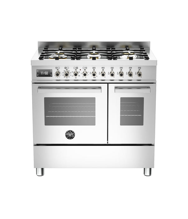 Bertazzoni Gasspis Proffesional 90 cm Dubbelugn, Rostfri