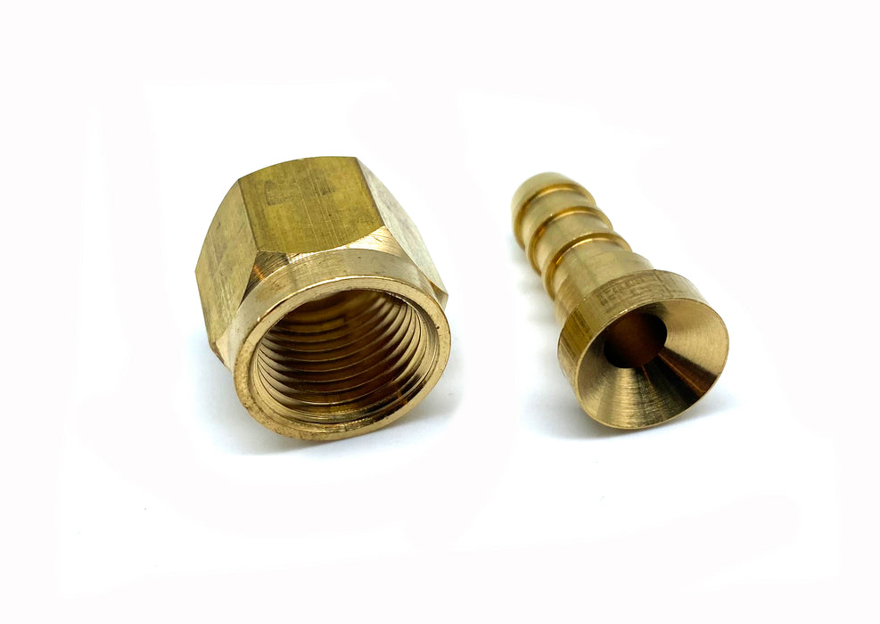 Slangsockel 5/8" invändig - 18 UNF - Konkav - 8 mm slang - Gasolkoppling - Slangsockel Grill