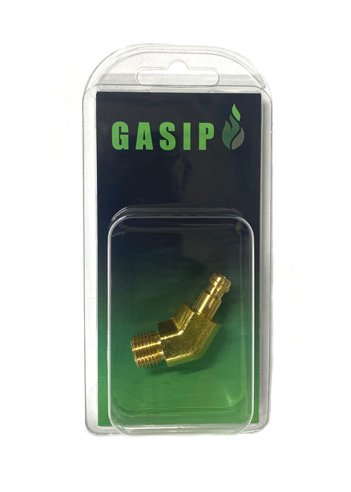 Snabbkoppling Hane - 1/4"V utv. 45°