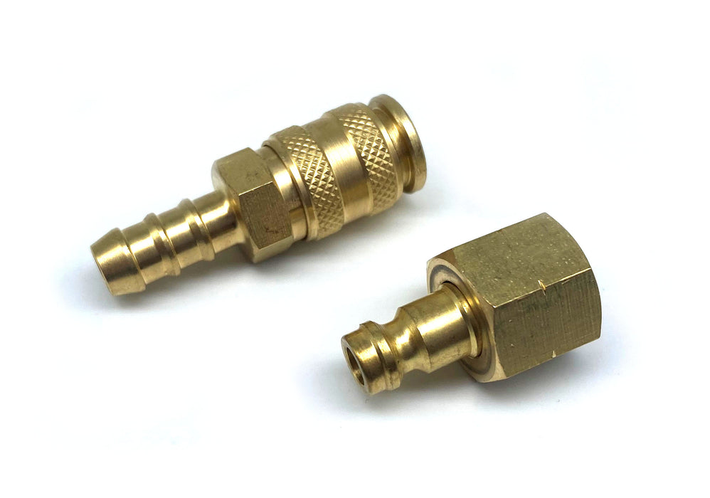 Snabbkoppling set Slang 8 mm - 1/4"V inv.